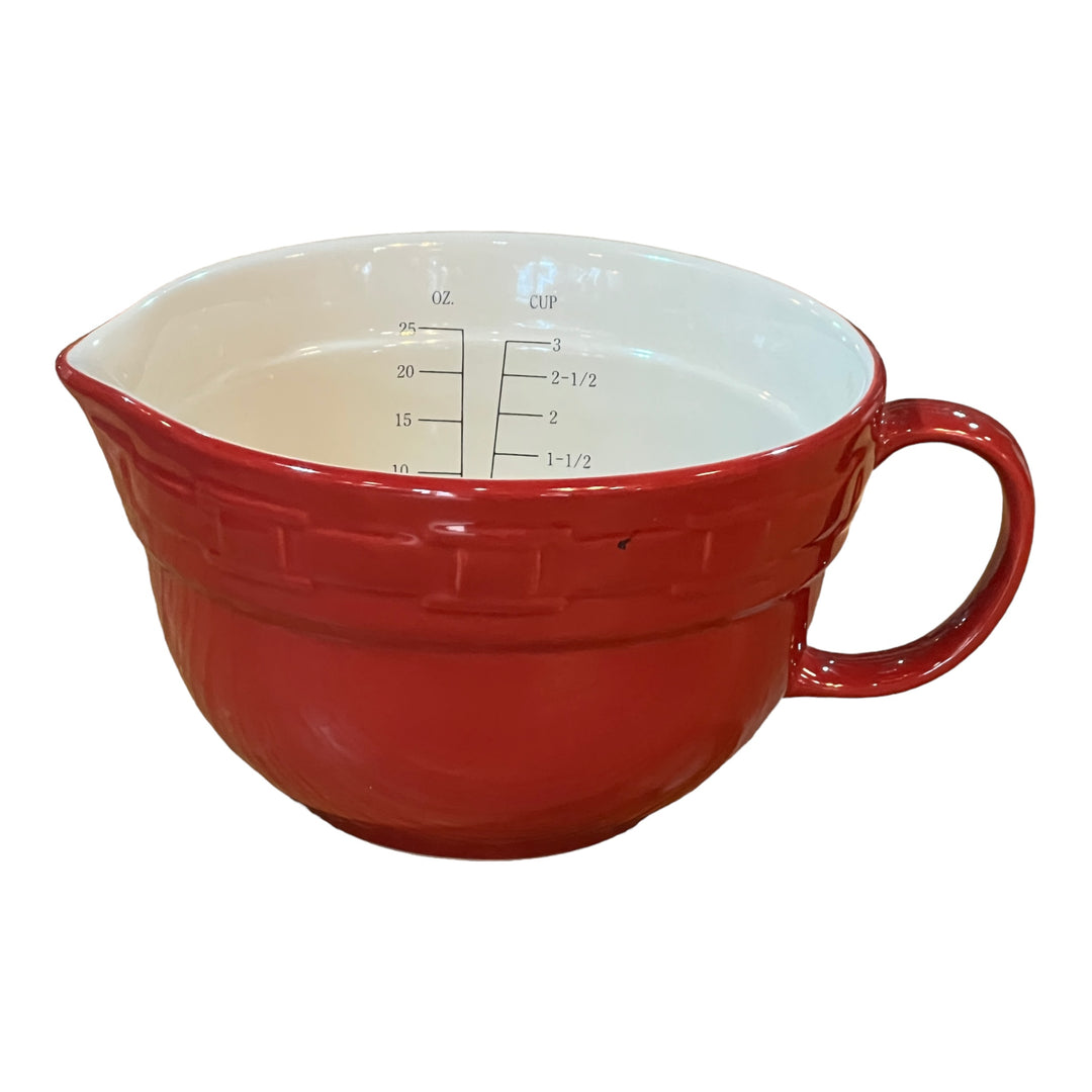 Longaberger Pottery Woven Traditions Measuring Cup Tomato