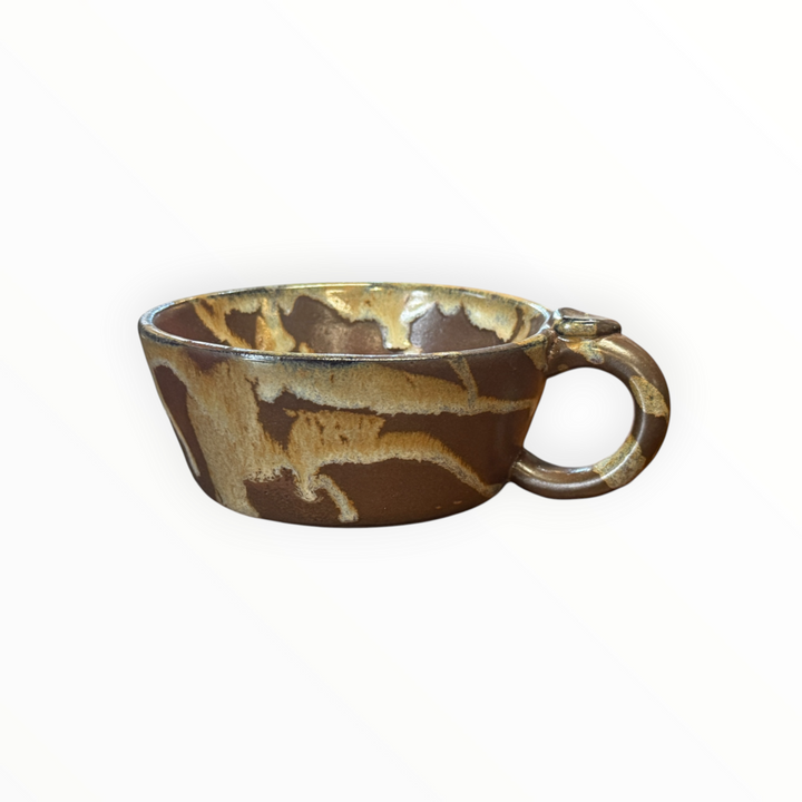 Handled Pottery Bowl