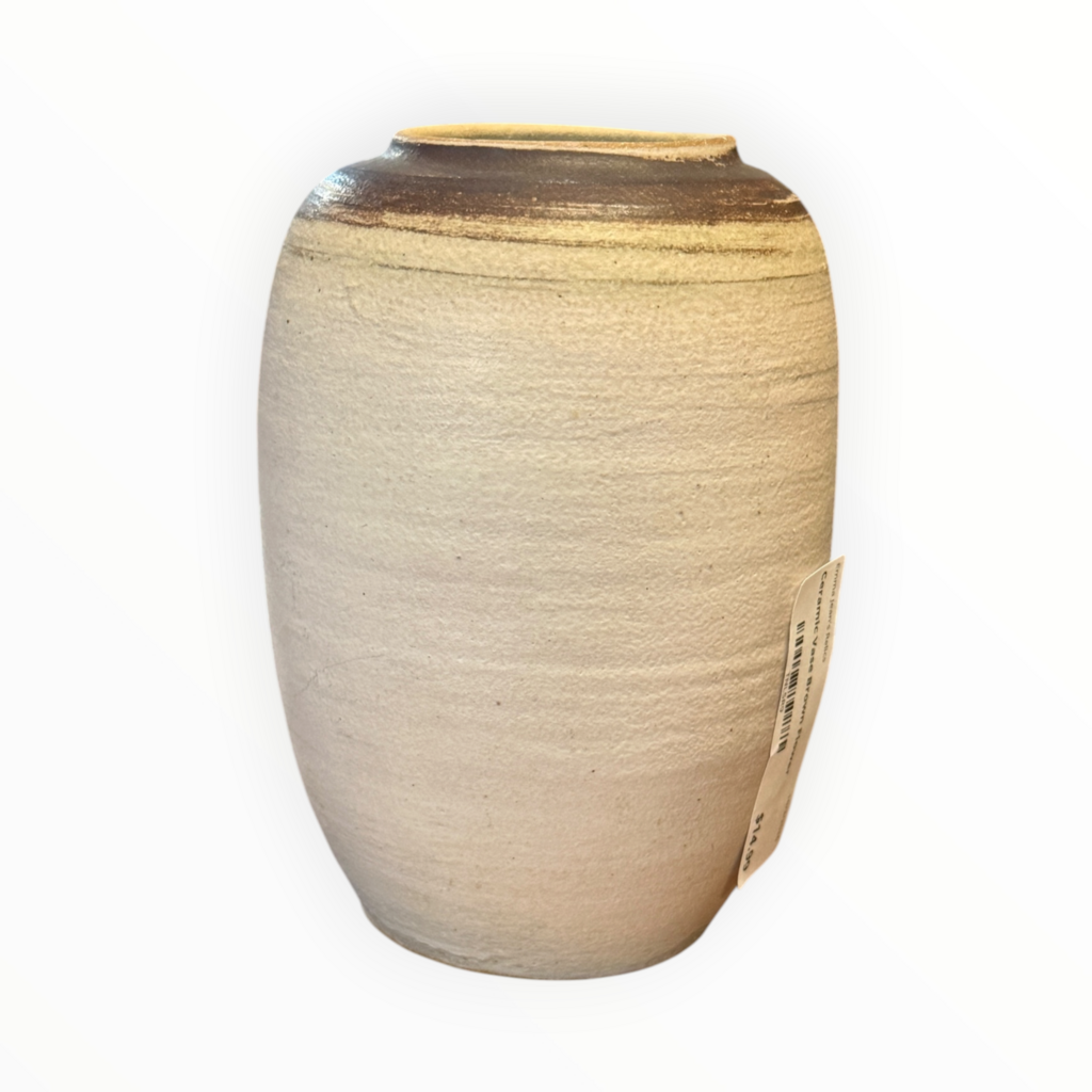 Ceramic Vase Brown Flower