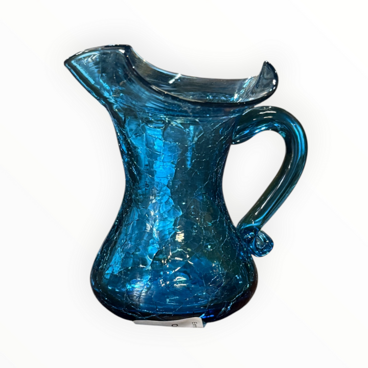 Crackle Glass Pitcher