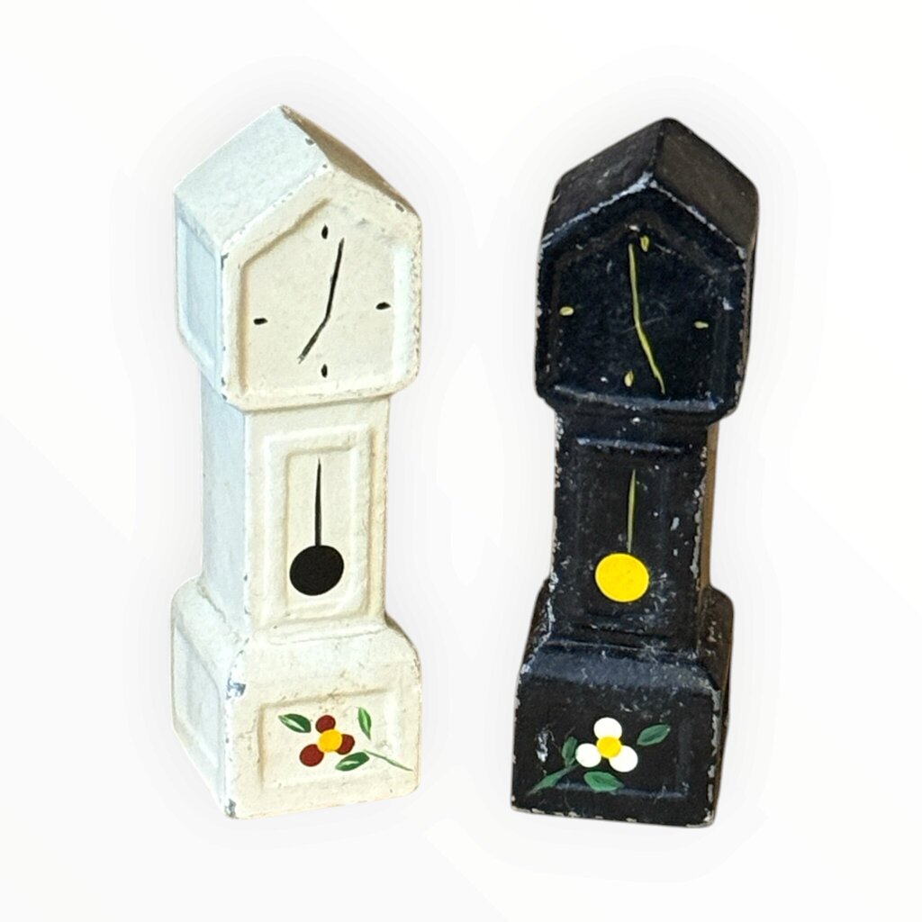 Salt and Pepper - Metal Grandfather Clocks