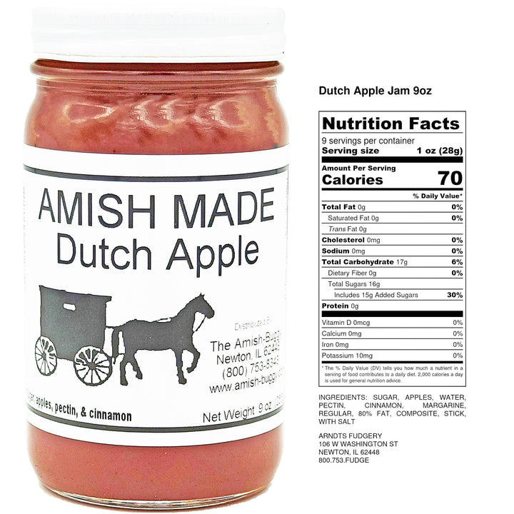 Amish made Jam and Jellies - 8 oz.: Dutch Apple