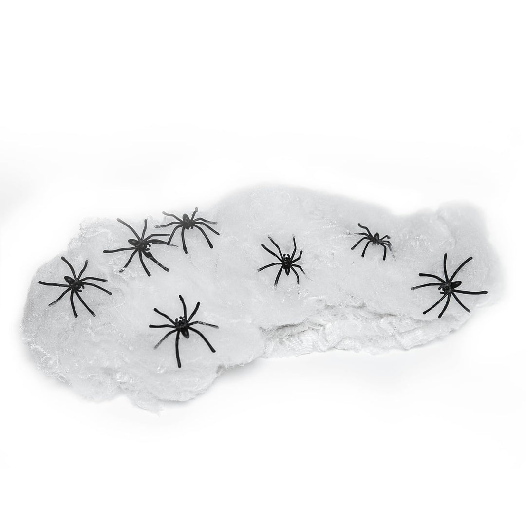 Halloween Spider Web Decoration, 800 Sqare Feet &amp; Plastic Spiders, Halloween Party Supplies, Spider Webs (Large, 800 Sq Feet)