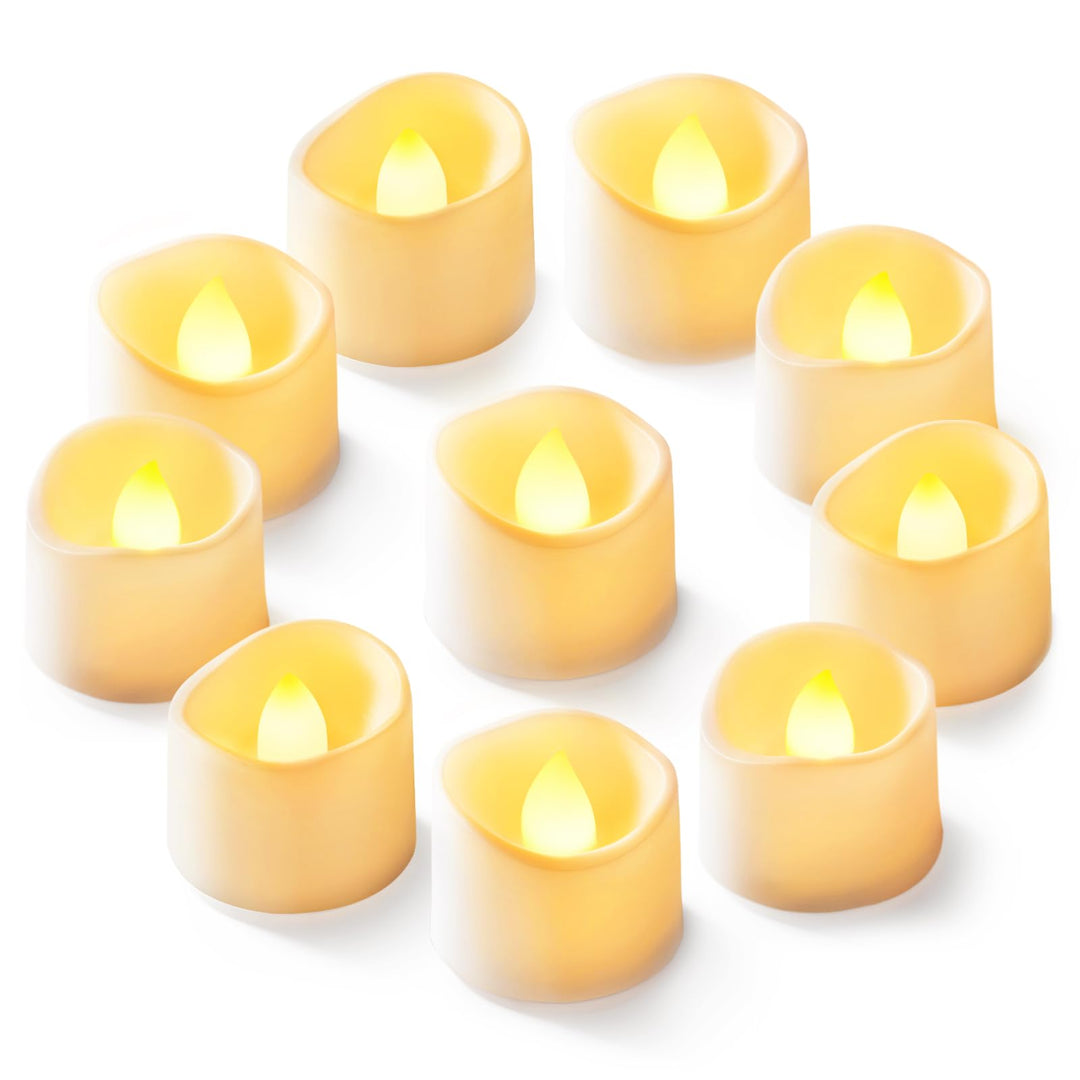 Homemory 24-Pack Black Flameless Battery Tea Light Candles, 200+ Hours