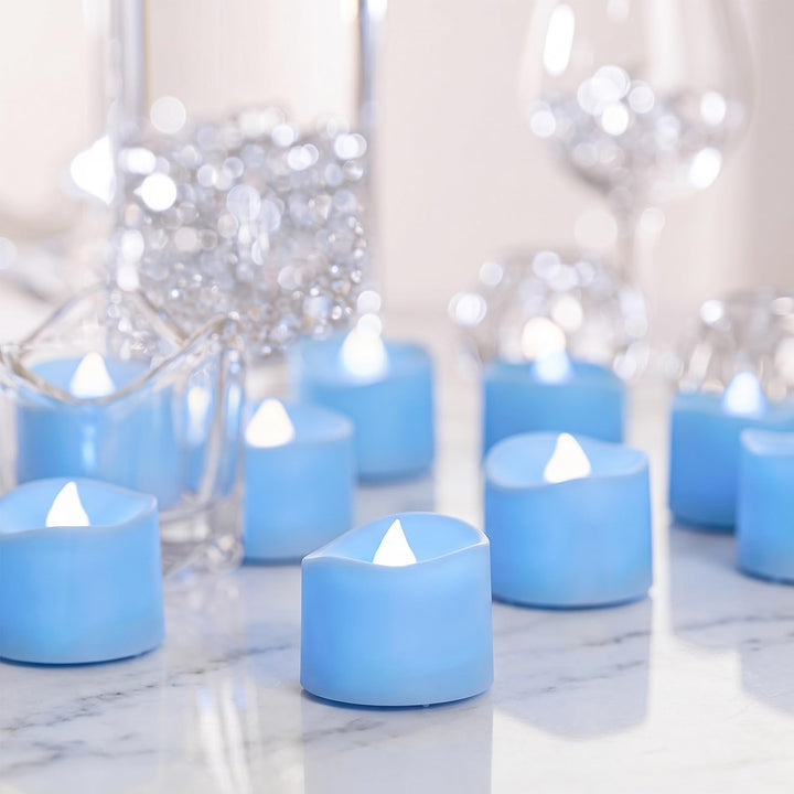Homemory 24-Pack Black Flameless Battery Tea Light Candles, 200+ Hours