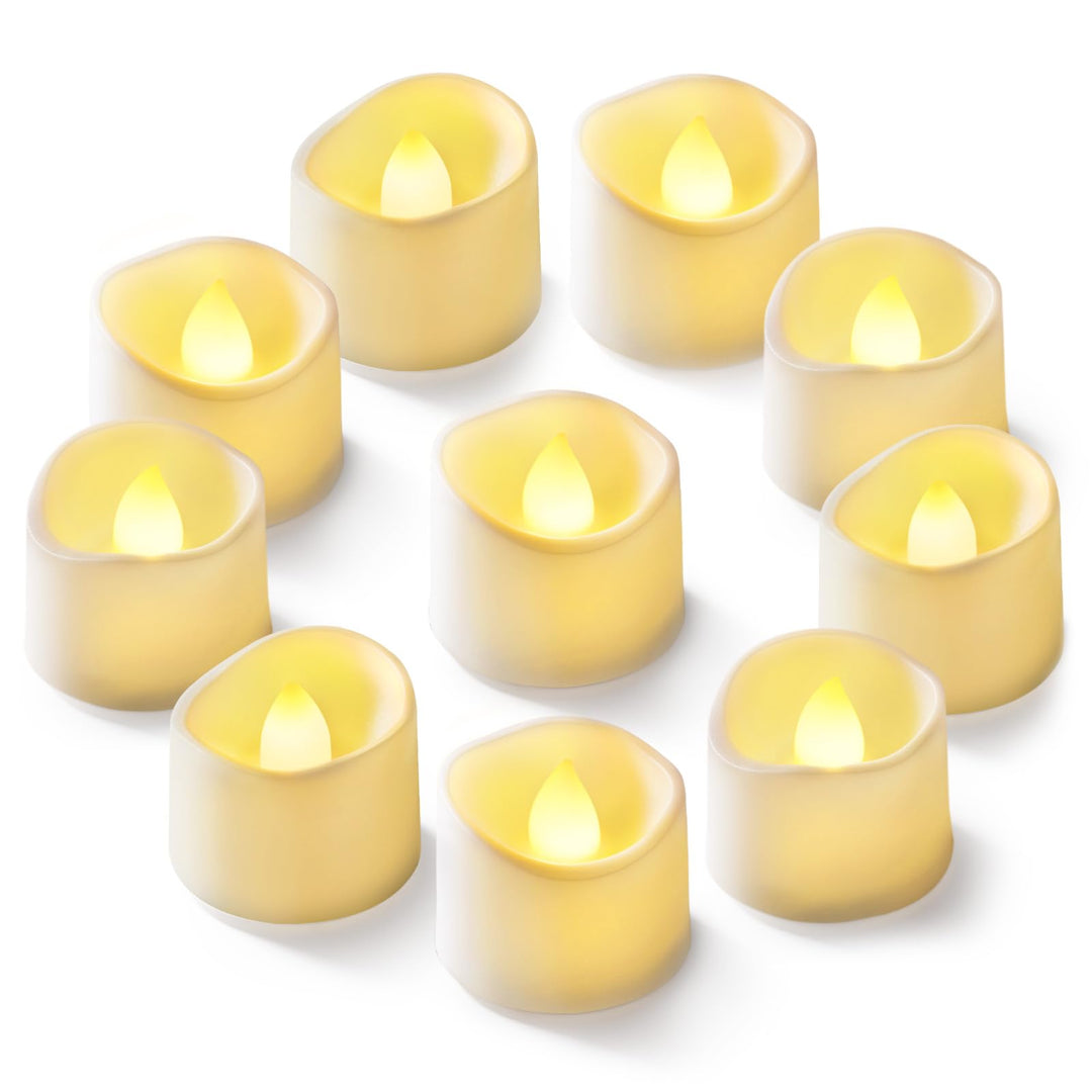 Homemory 24-Pack Black Flameless Battery Tea Light Candles, 200+ Hours