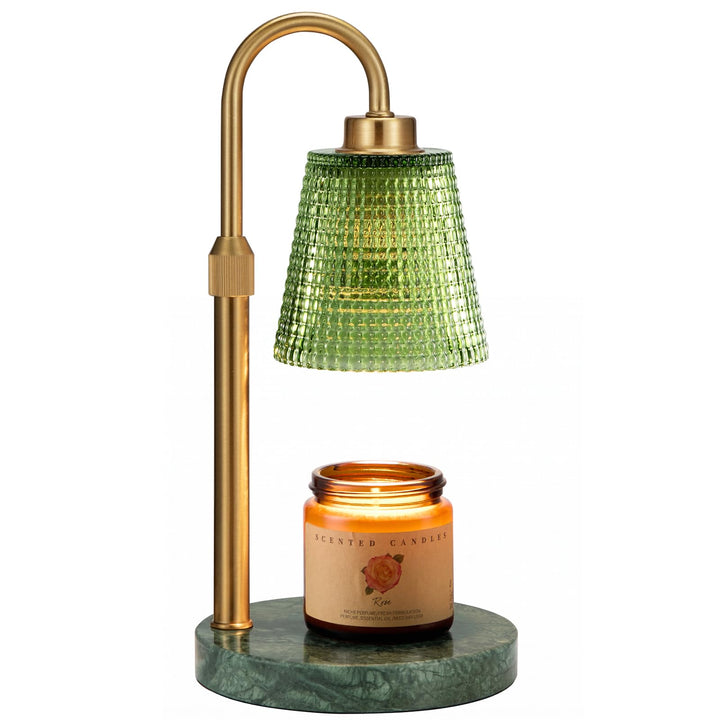 Rustic Candle Warmer Lamp with Timer, Dimmable Candle Warmer for Jar Candles, Height Adjustable Wax Melts Warmer, Birthday Gifts for Women Mom, House Warming Gifts New Home Decor