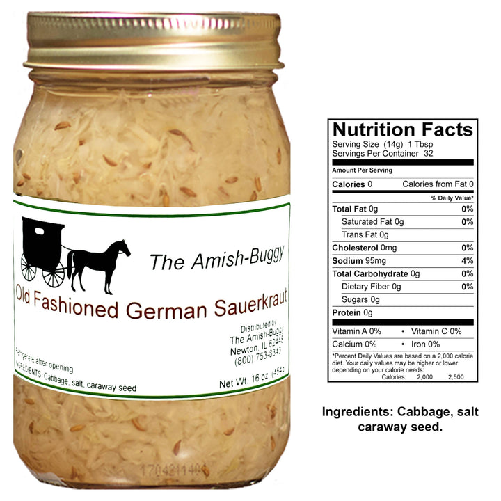 Amish Pickled Vegetables & Eggs 16 oz. Jar: Bread & Butter Pickles