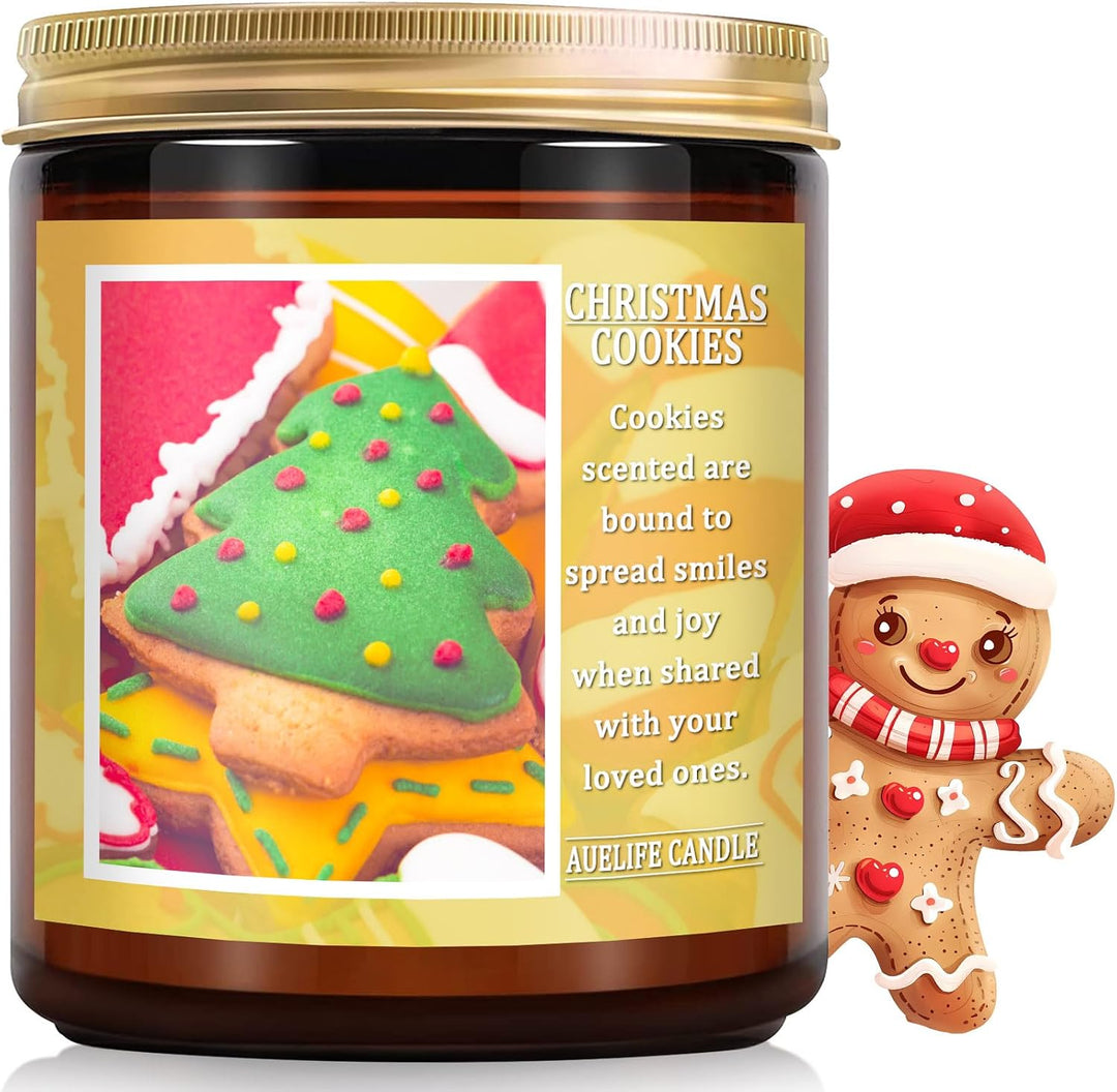 Fall Candles, Apple Pie Scented Candle for Home- Fall Scented Candles Gift Set for Women &amp; Men, Autumn Aromatherapy Candle for Holiday, Thanksgiving, Cozy Home Décor，Long-Lasting Fragrance，7 oz