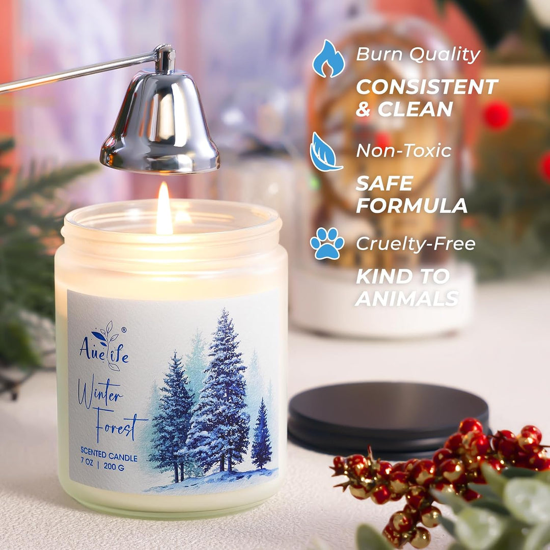 Fall Candles, Apple Pie Scented Candle for Home- Fall Scented Candles Gift Set for Women &amp; Men, Autumn Aromatherapy Candle for Holiday, Thanksgiving, Cozy Home Décor，Long-Lasting Fragrance，7 oz