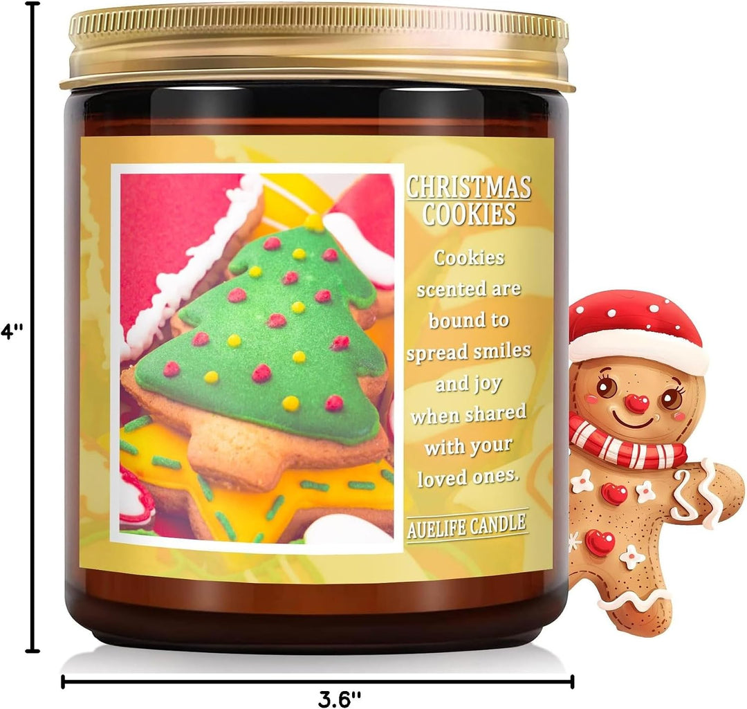 Fall Candles, Apple Pie Scented Candle for Home- Fall Scented Candles Gift Set for Women &amp; Men, Autumn Aromatherapy Candle for Holiday, Thanksgiving, Cozy Home Décor，Long-Lasting Fragrance，7 oz
