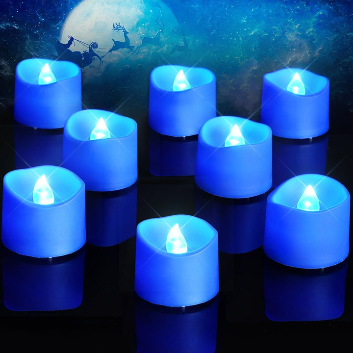 Homemory 24-Pack Black Flameless Battery Tea Light Candles, 200+ Hours