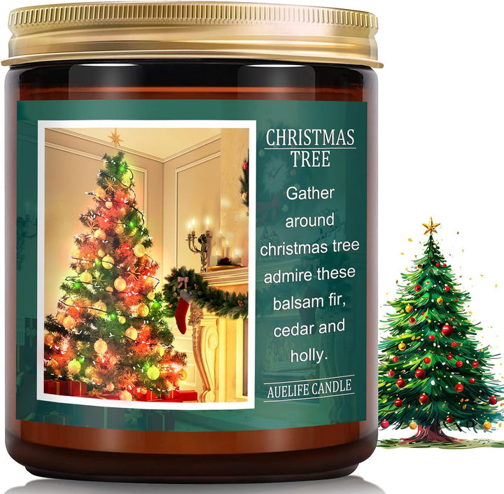 Fall Candles, Apple Pie Scented Candle for Home- Fall Scented Candles Gift Set for Women &amp; Men, Autumn Aromatherapy Candle for Holiday, Thanksgiving, Cozy Home Décor，Long-Lasting Fragrance，7 oz