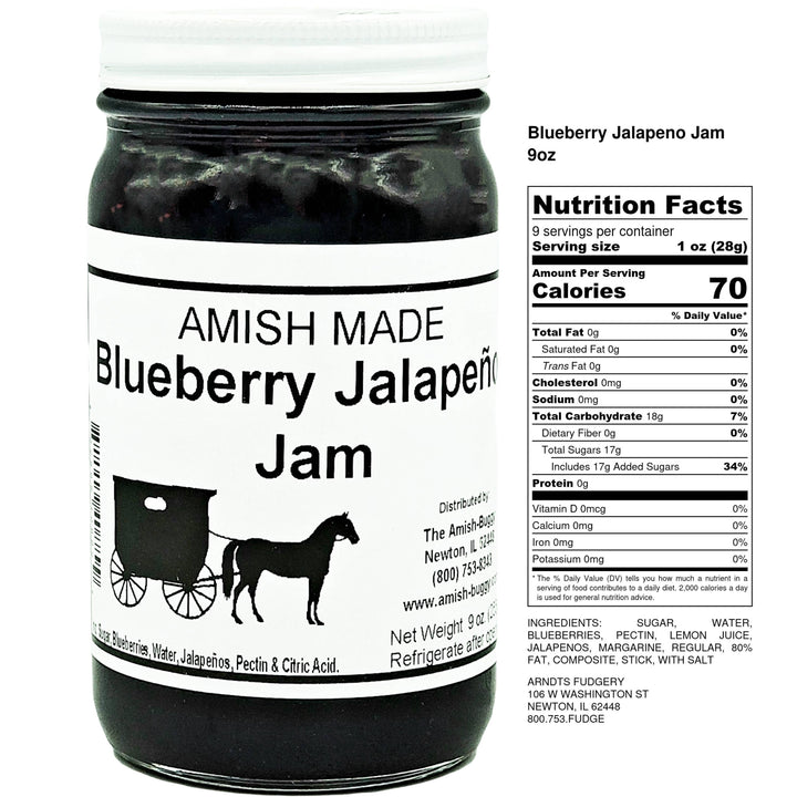 Amish made Jam and Jellies - 8 oz.: Jalapeno Raspberry