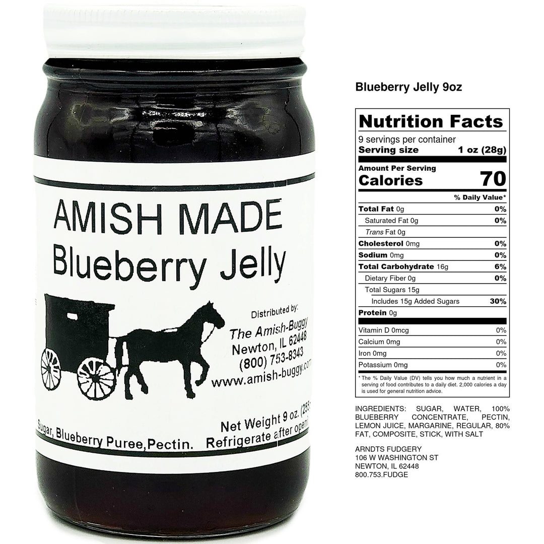 Amish made Jam and Jellies - 8 oz.: Jalapeno Blackberry