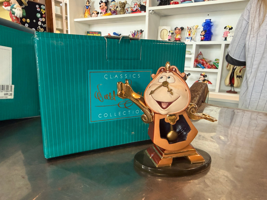 WDCC Figurine - Beauty &amp; The Beast Just in Time Cogsworth