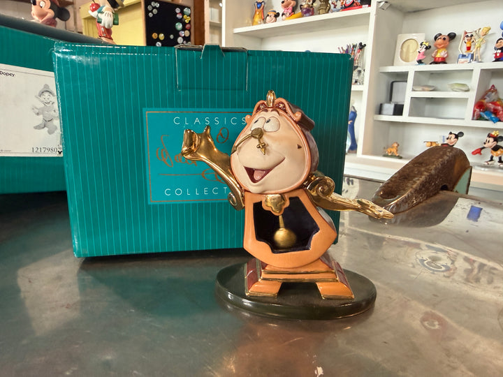 WDCC Figurine - Beauty &amp; The Beast Just in Time Cogsworth