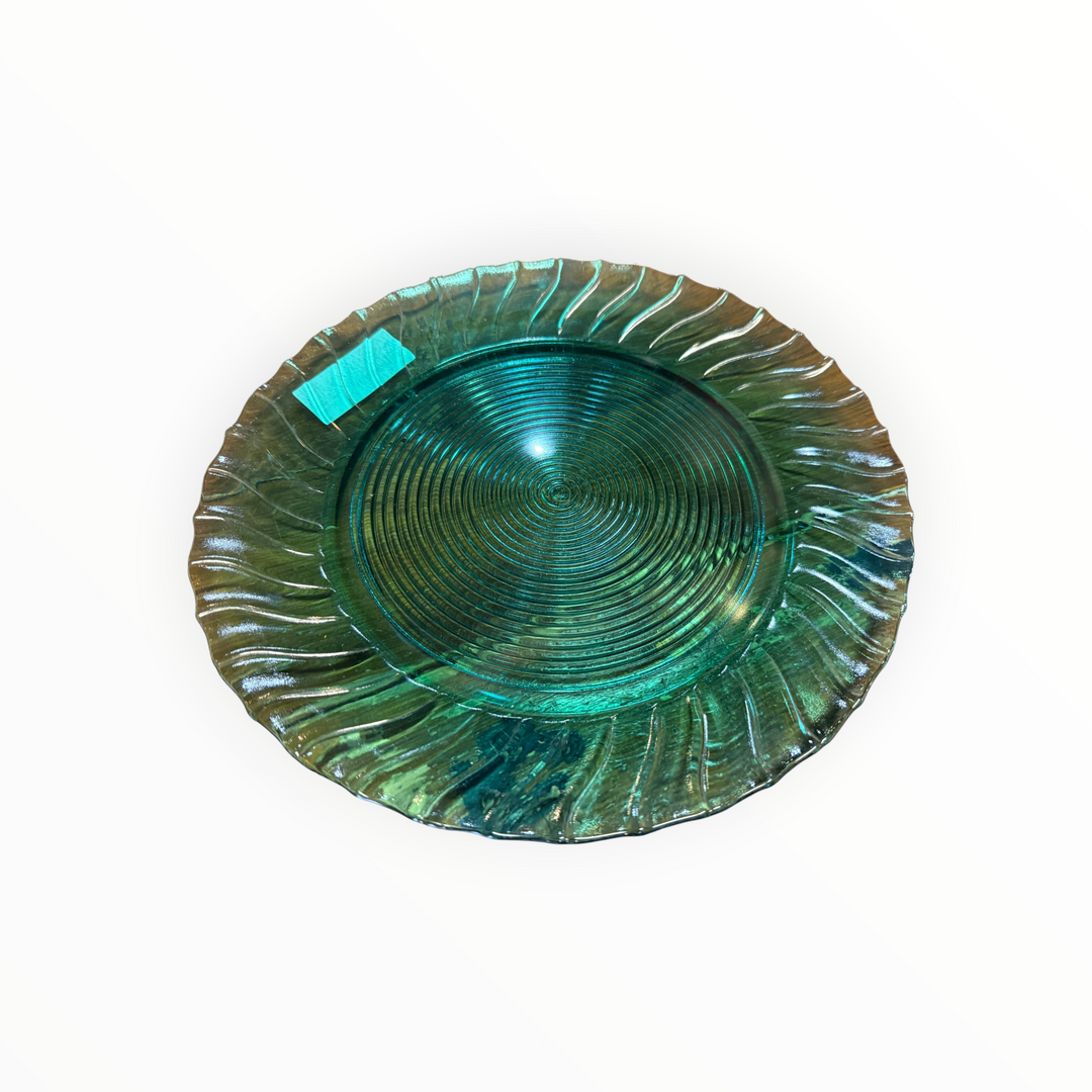 Vintage 1930s Jeannette Ultramarine Cake Plate