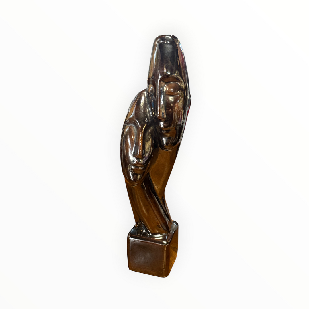 Devotion Ceramic Statue Man &amp; Woman Glaze Finish