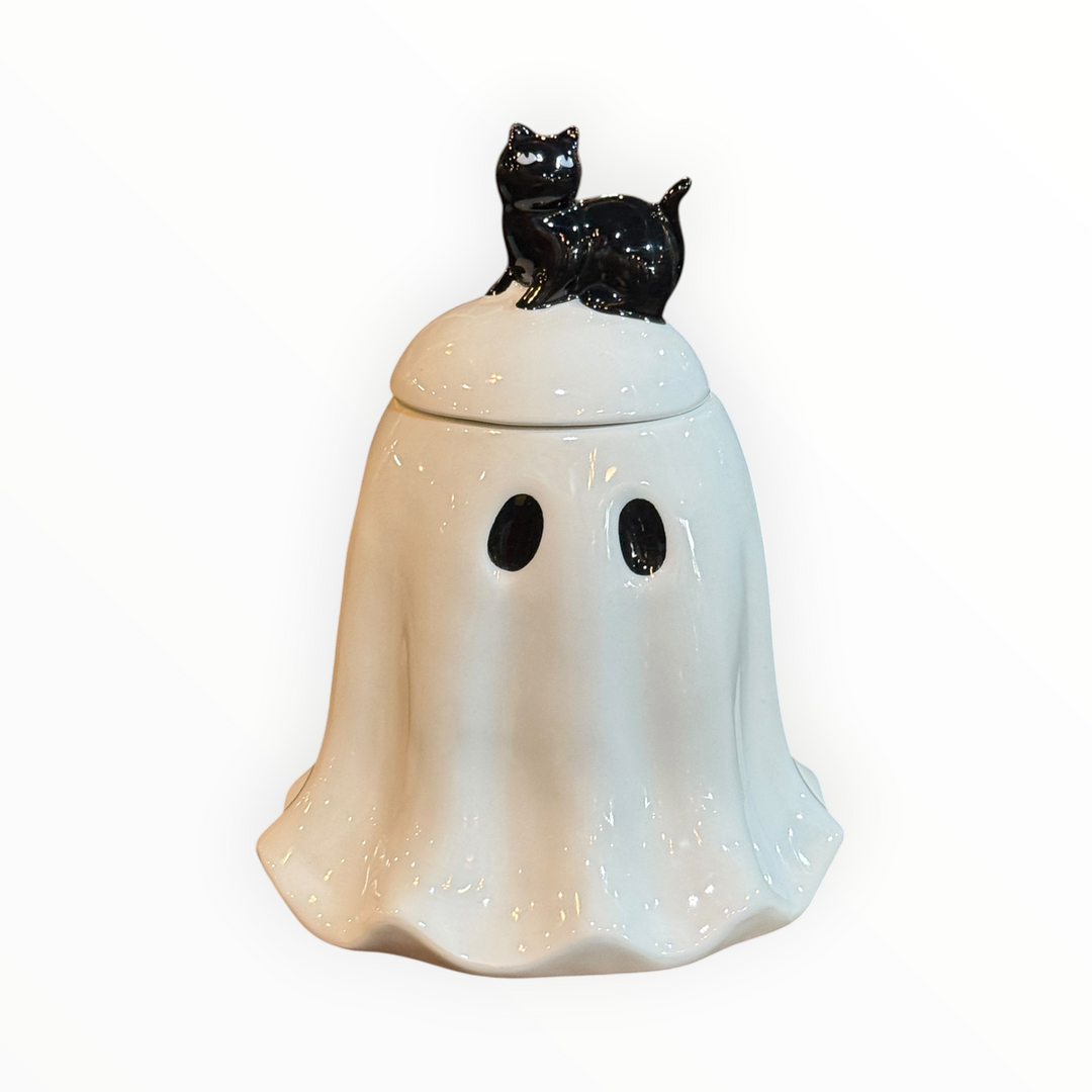 Ghost Ceramic Cookie Jar