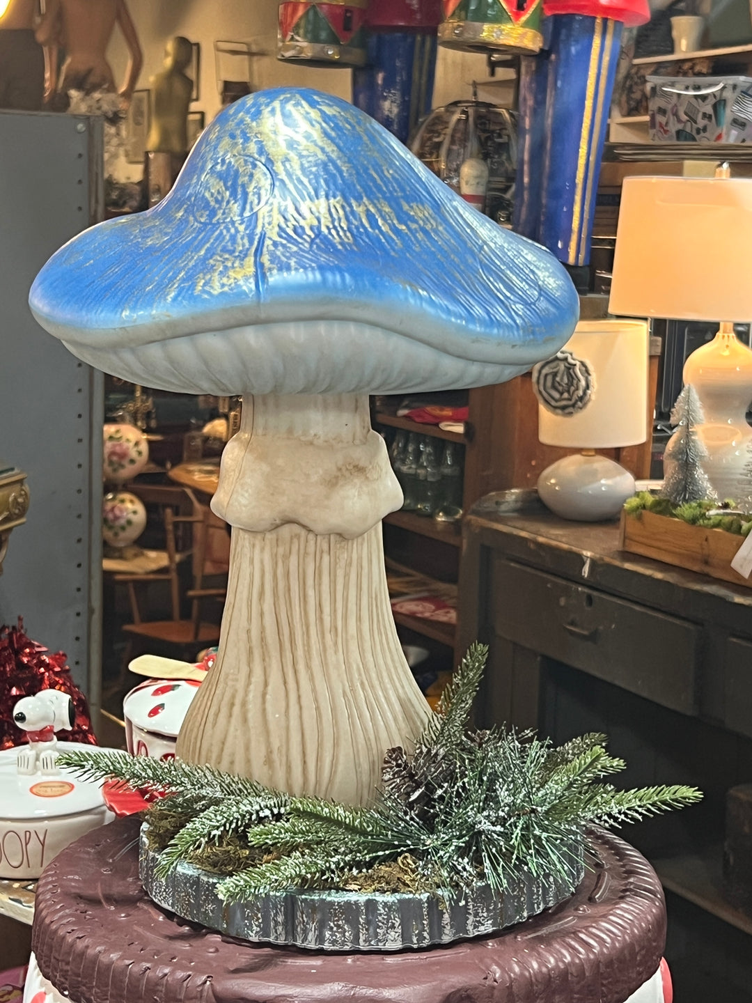 Blowmold Lighted Mushroom