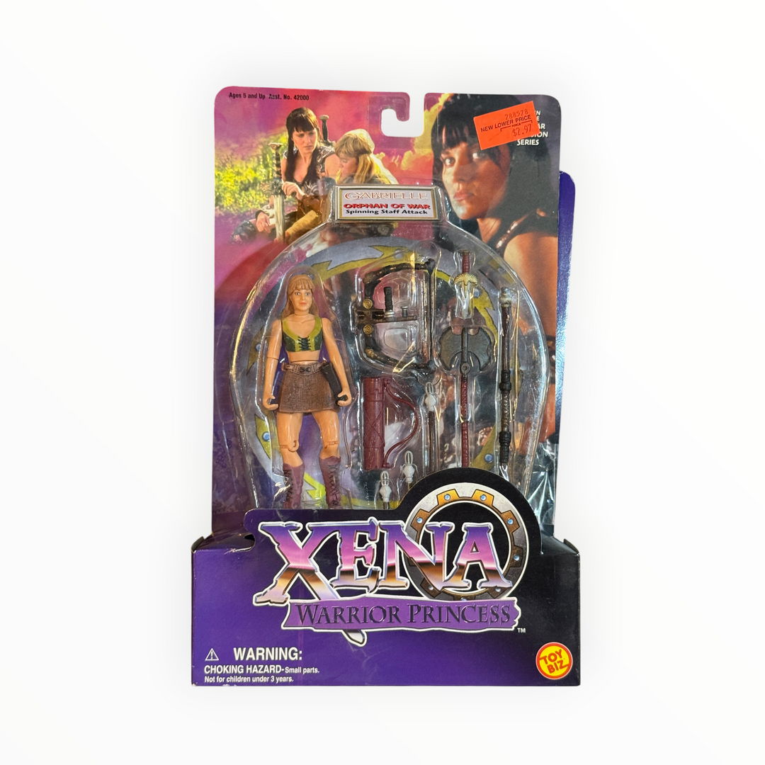 Xena Warrior Princess Gabrielle Orphan of War Spinning Staff Attack Action Figure Toy Biz 1998