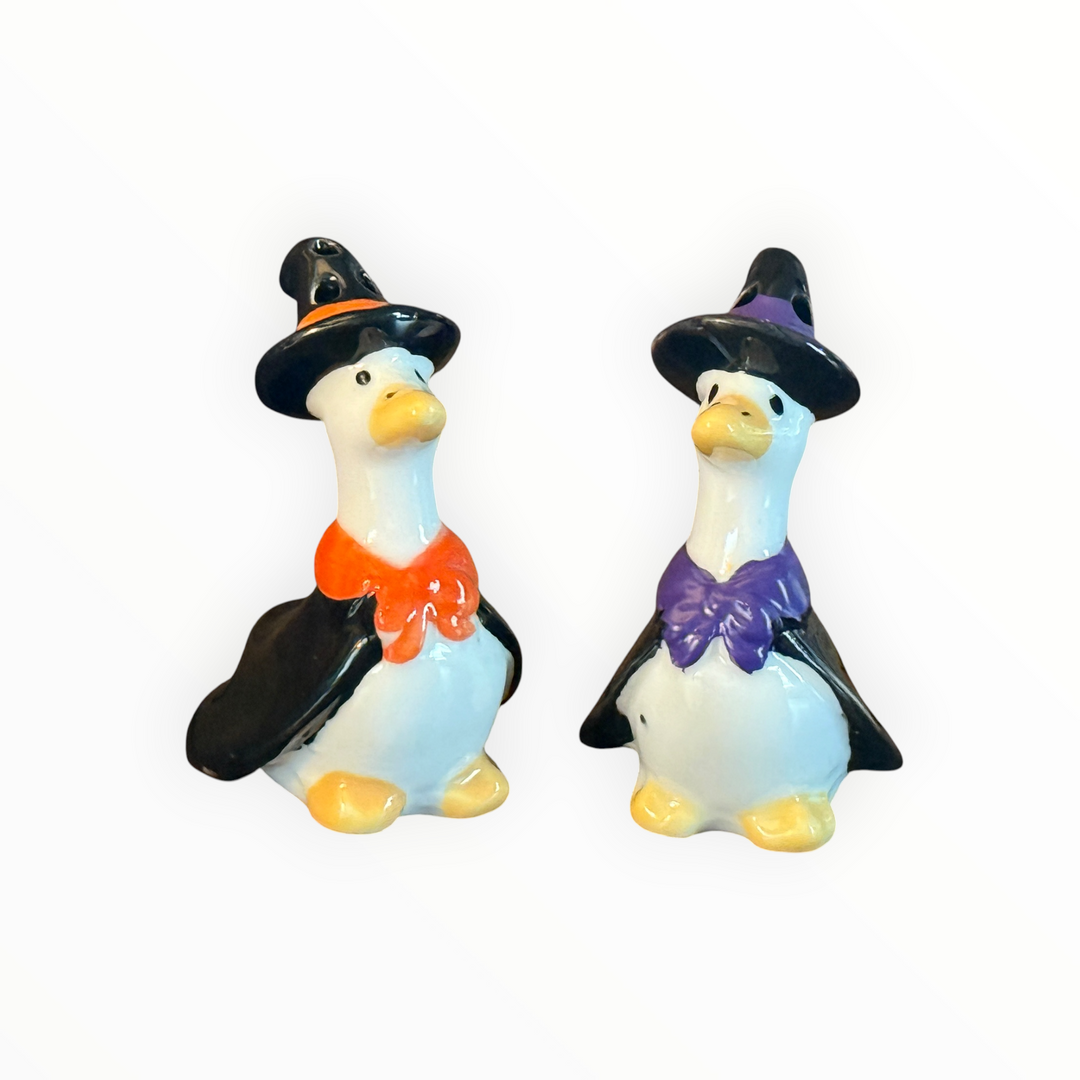 Halloween Goose Salt and Pepper Shaker Set
