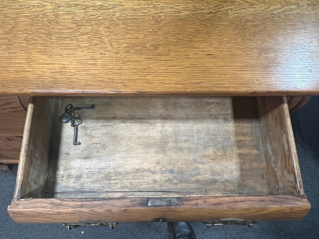 Antique Sideboard Cabinet with Mirror  PICKUP ONLY