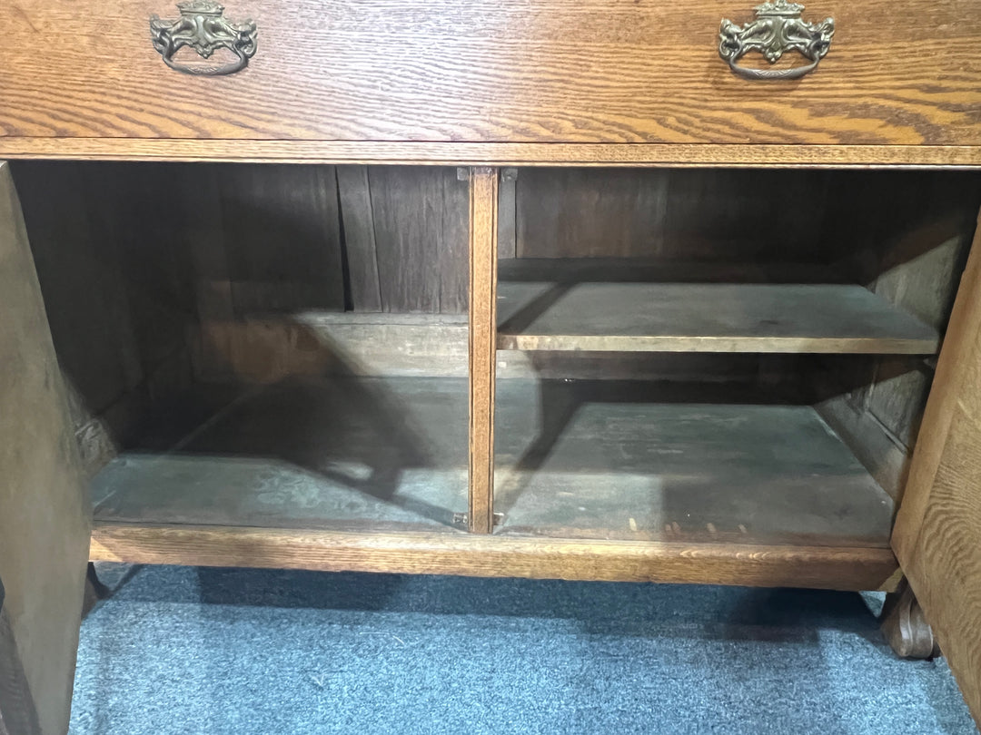 Antique Sideboard Cabinet with Mirror  PICKUP ONLY