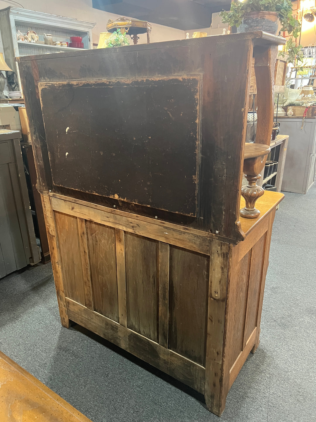 Antique Sideboard Cabinet with Mirror  PICKUP ONLY