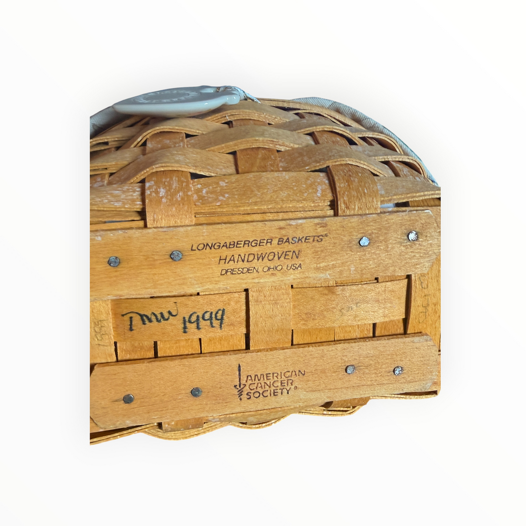 1999 Longaberger Horizon of Hope Basket 