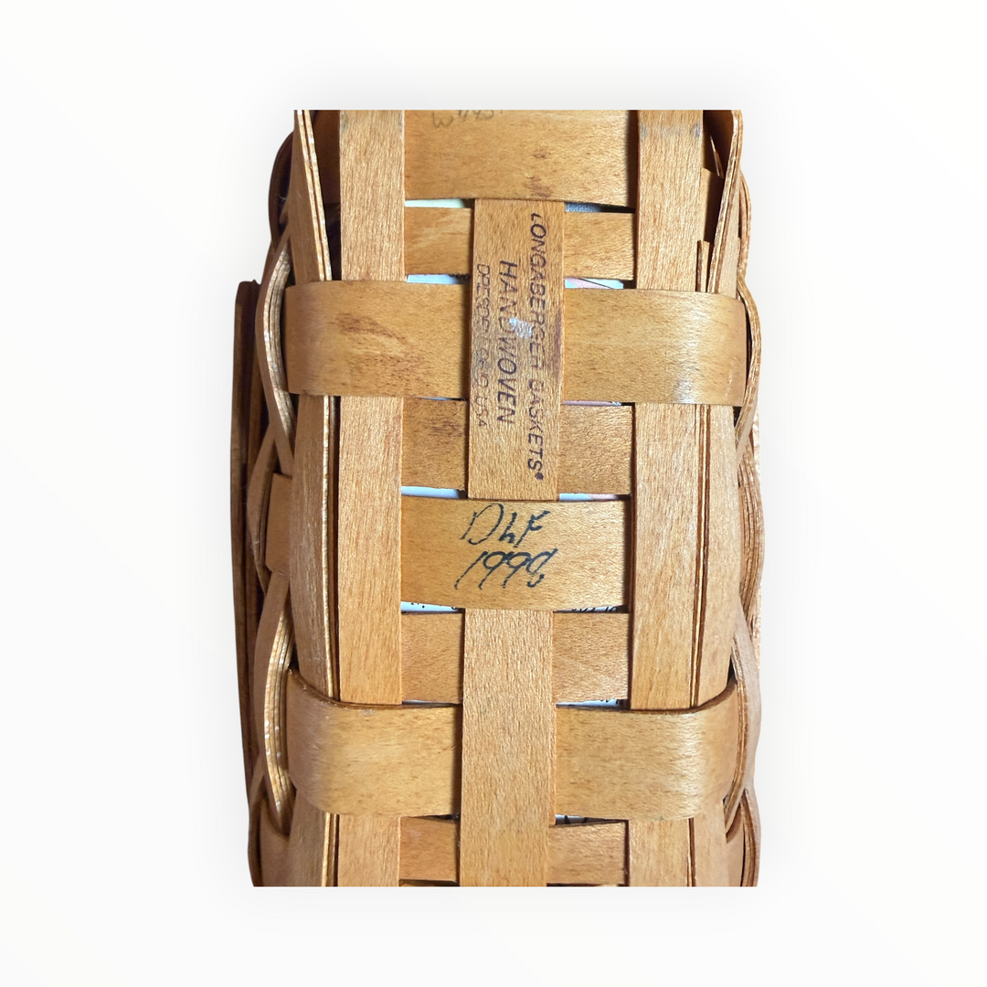 1998 Longaberger Lavender Booking Basket 
