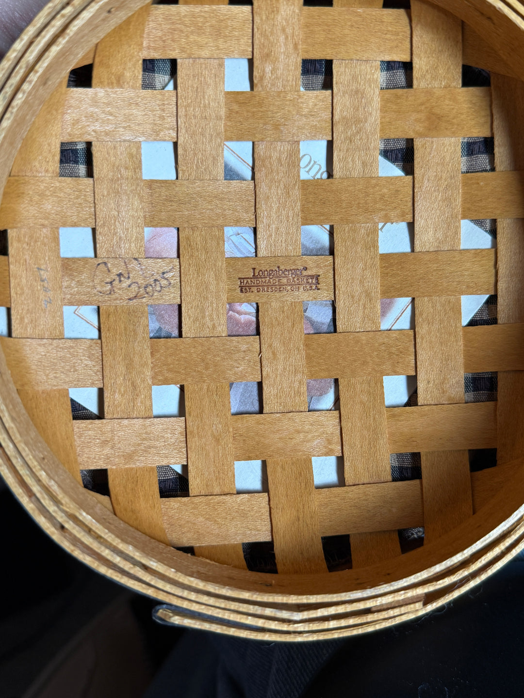2005 Longaberger Small Buschel Basket