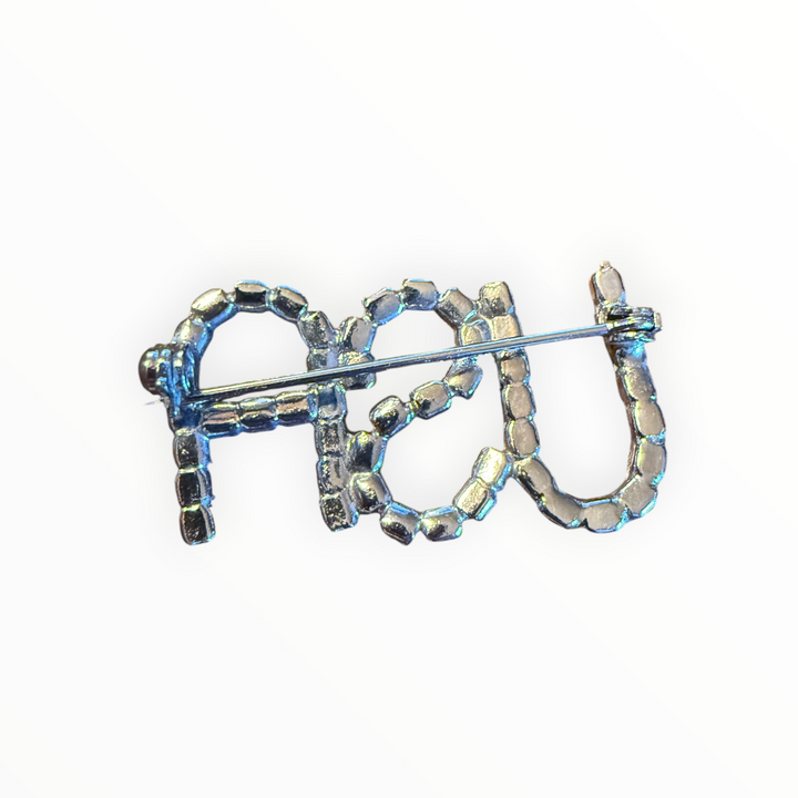 Brooch = Vintage USA Rhinestone Brooch: Patriotic Jewelry Pin