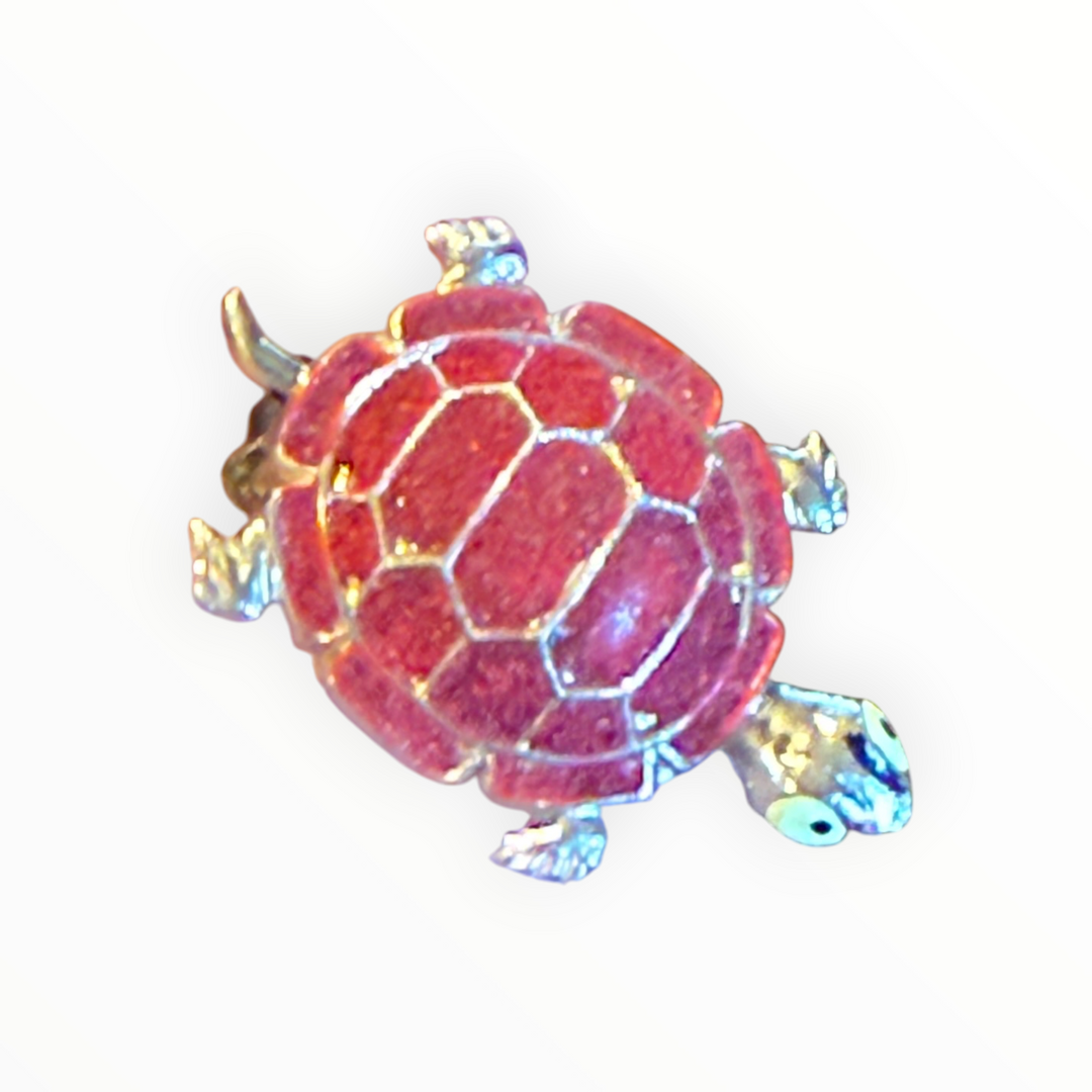 Brooch - Vintage Gold-tone Turtle Pin / Brooch