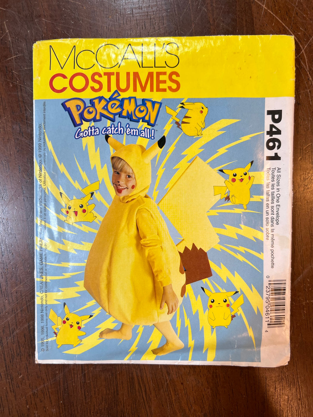 McCalls Costume Pokemon Pattern