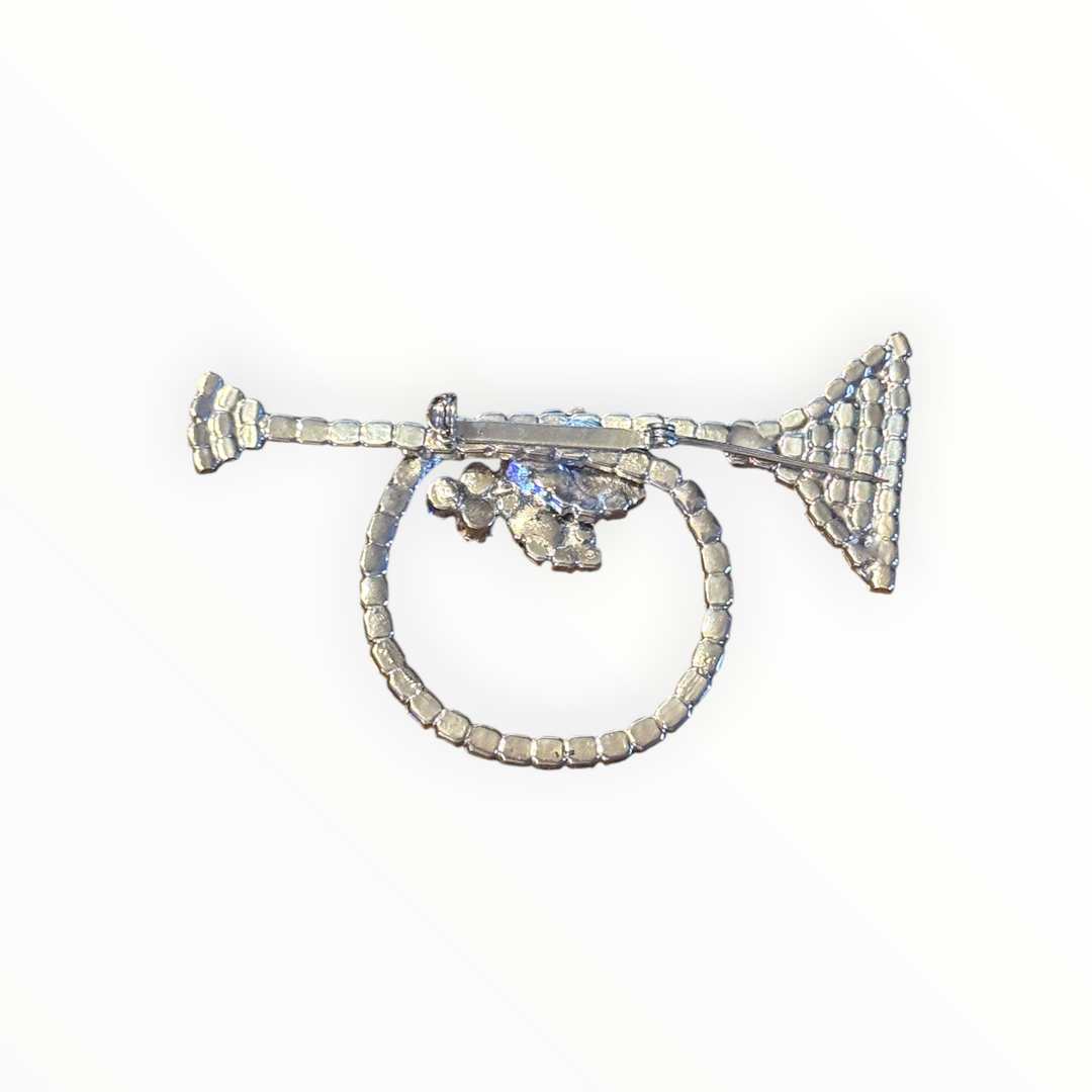 Brooch - Vintage Christmas Horn Brooch
