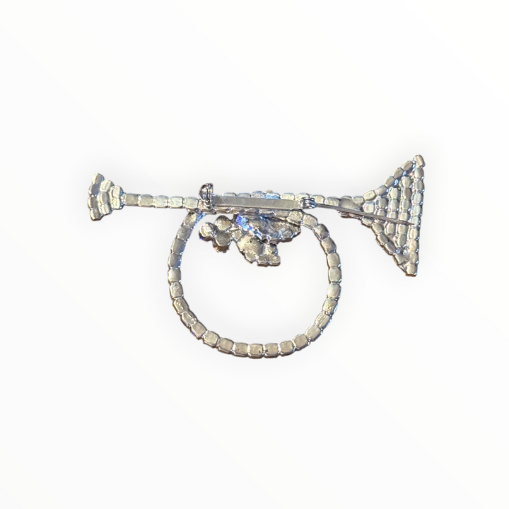 Brooch - Vintage Christmas Horn Brooch