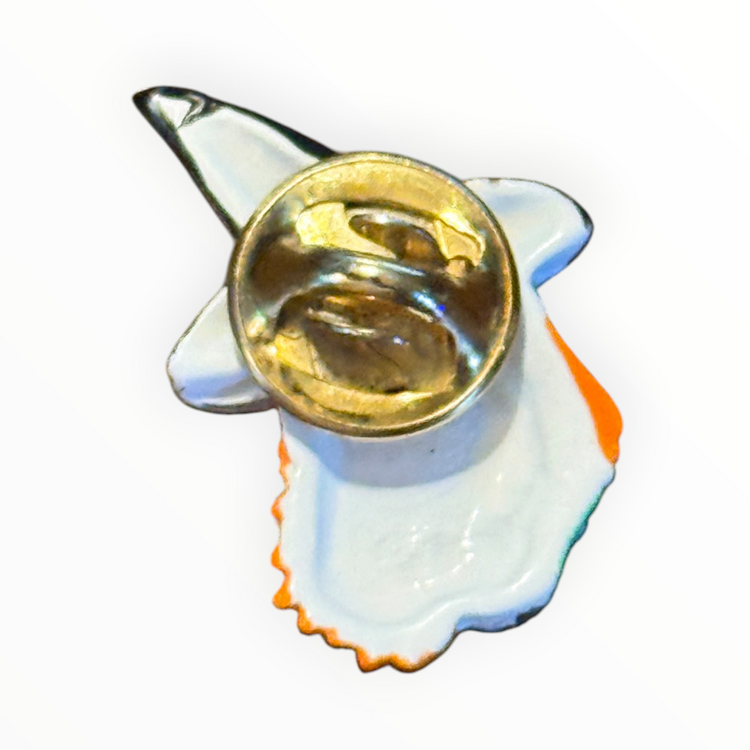 Brooch - Vintage Style Witch Head Pin Brooch Enamel