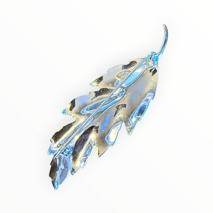 Brooch -  Charles Reis Company Sterling Leaf Brooch