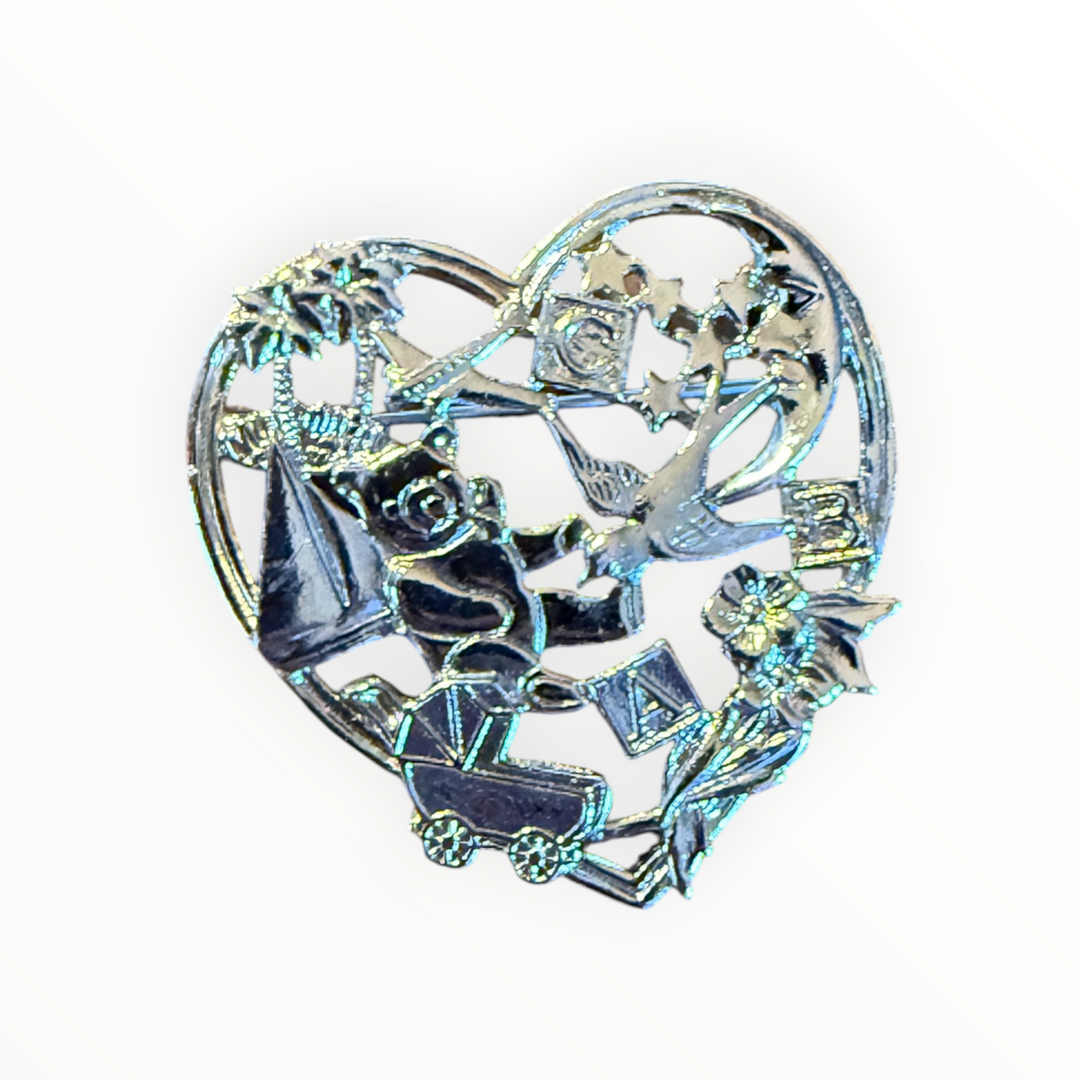 Brooch -  Vintage 1990 Avon Sweet Memories Brooch