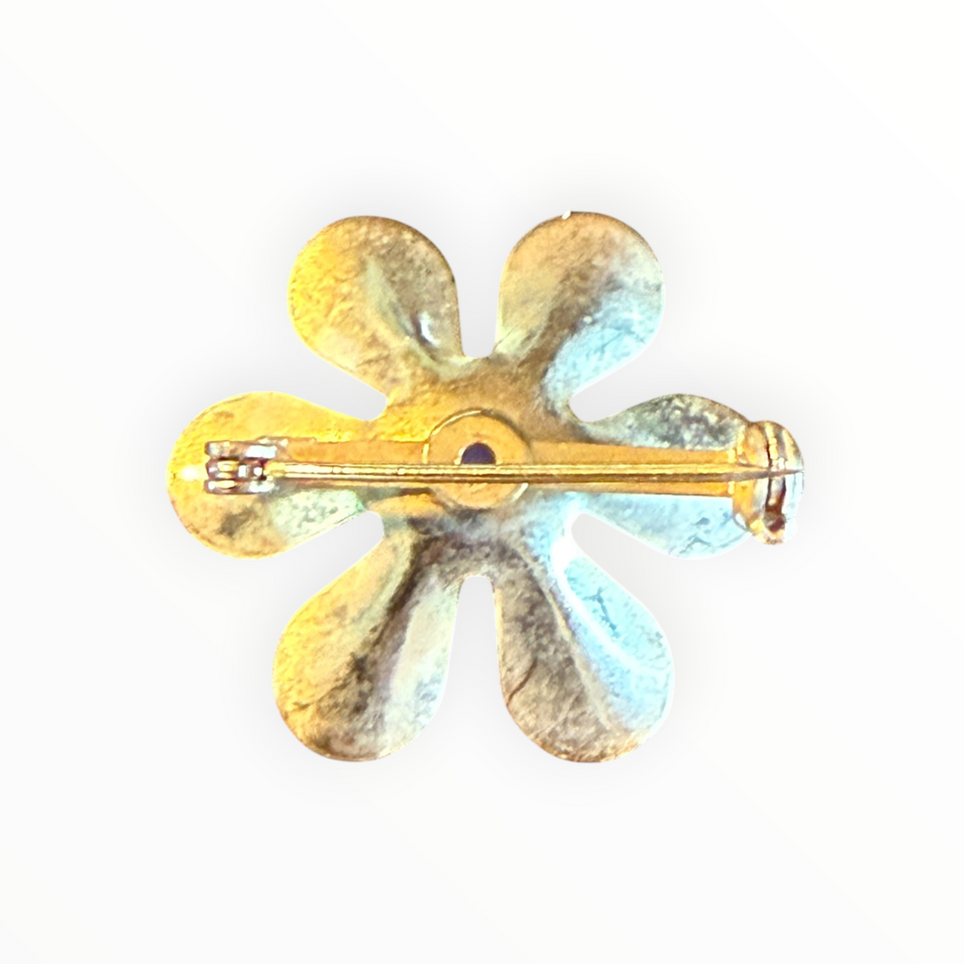 Brooch -  Vintage Gold-tone Floral Brooch