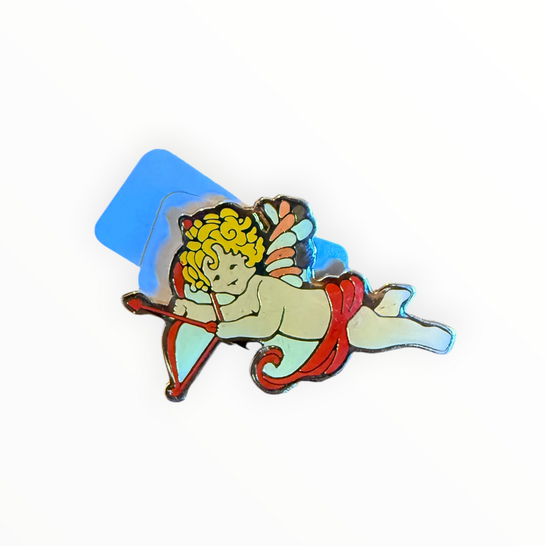 Brooch - Enamel Cupid Pin