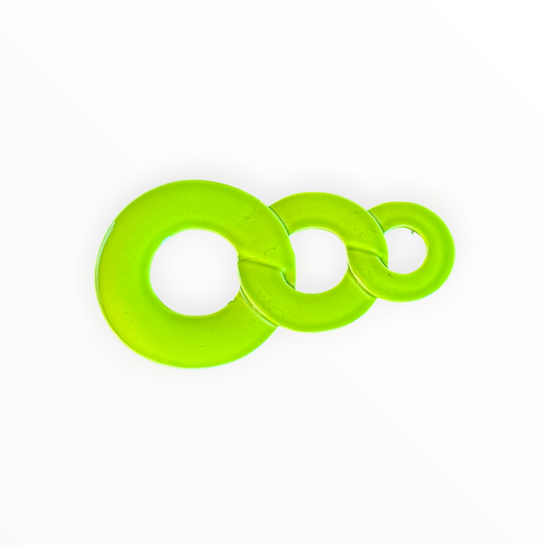 Brooch -  Metal Lime Circular Brooch