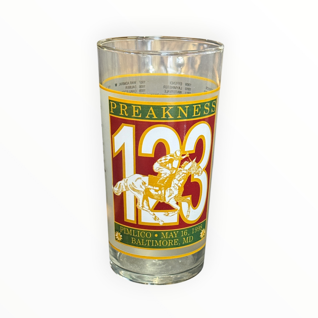 Preakness Glassware - 1998 123rd Running