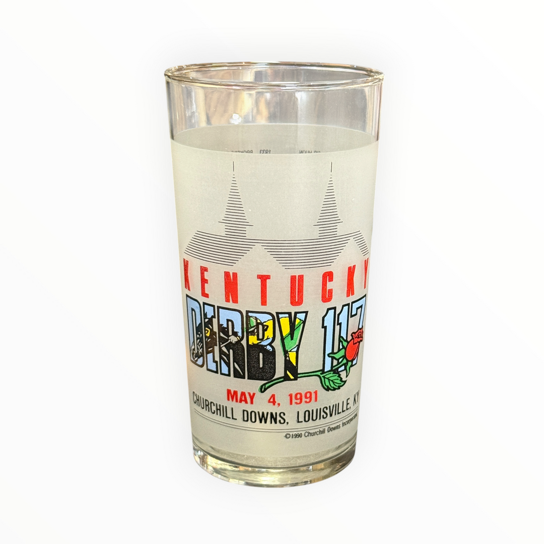Kentucky Derby 117 1991 Drinking Glass