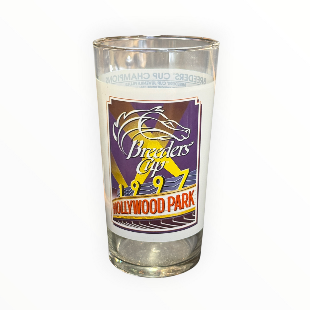 Kentucky Derby 1997 Breeders Cup Glass at Hollywood Park