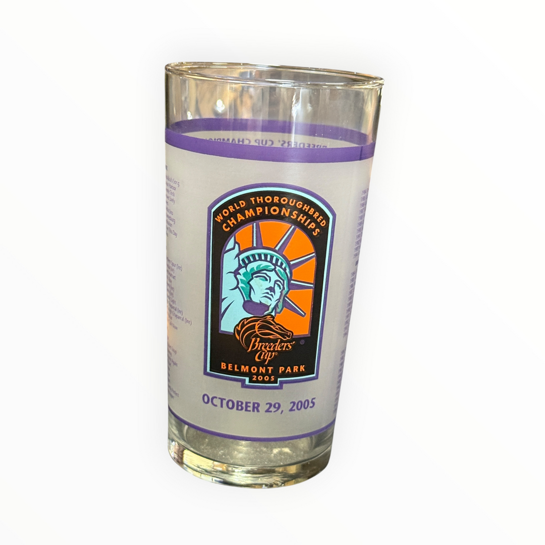 Kentucky Derby 2005 World Thoroughbred Championships Breeders Cup Belmont Park Glass