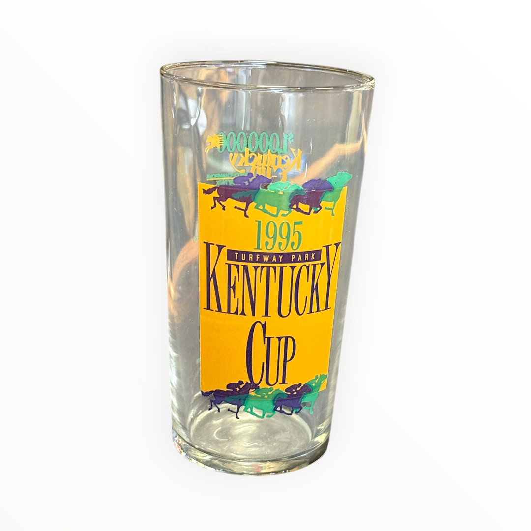 1995 Turfway Park Kentucky Cup Winners Glass