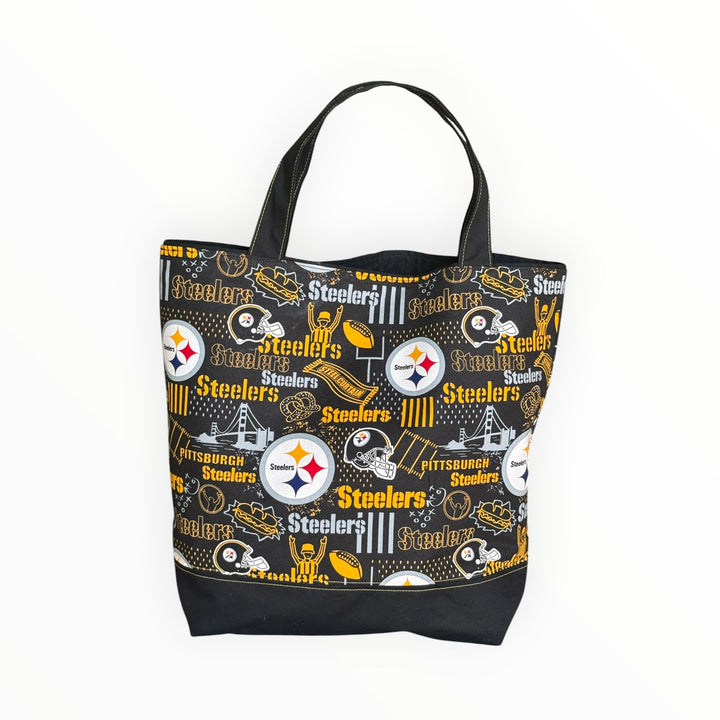Vintage Stitches Tote Bag - Pittsburgh Steelers Black